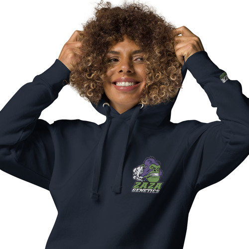 embroidered front logo Team ZAZA Unisex Hoodie Zaza