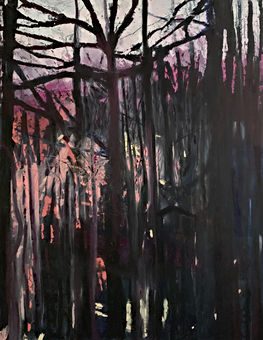 Landscape Sunset through the trees