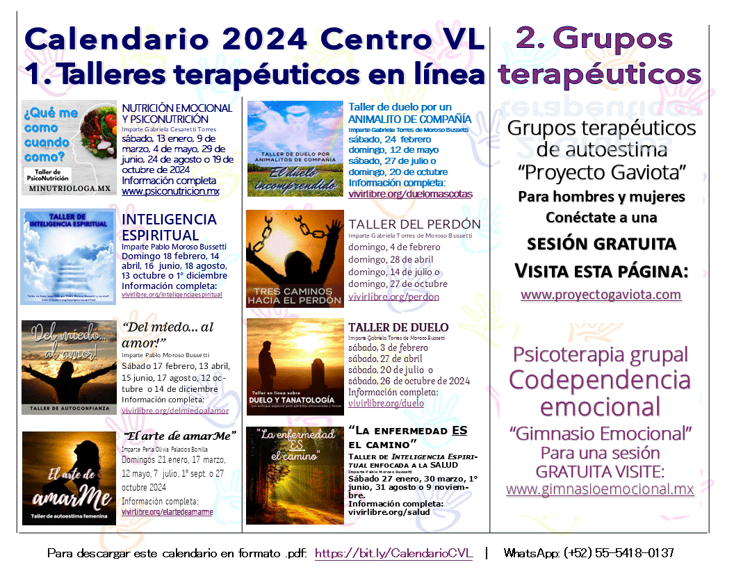 Calendario del Centro VivirLibre.org