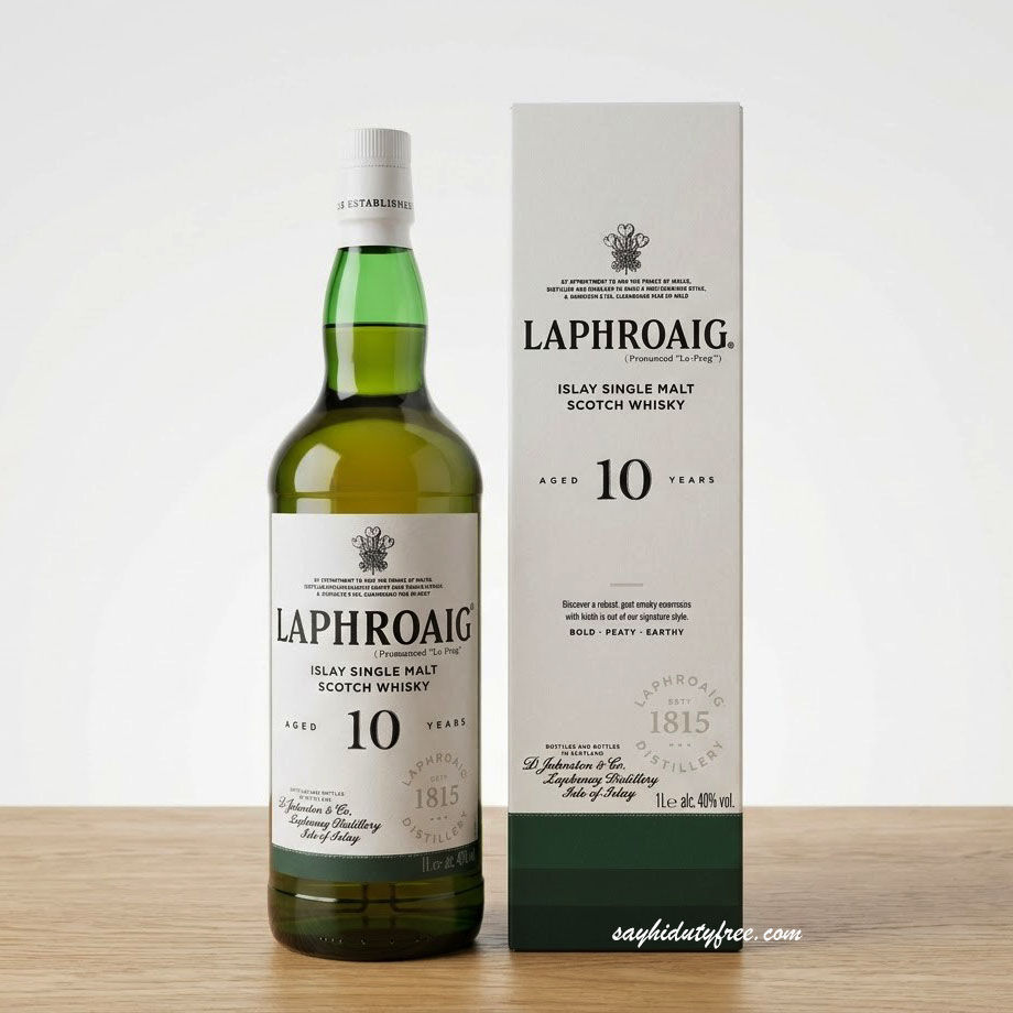 Laphroaig 10 Years Old (1L) 40% / 1 ลัง 12 ขวด