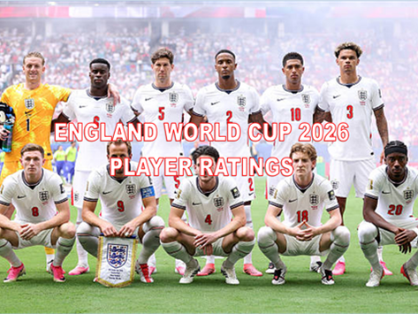 England World Cup 2026 Player Ratings