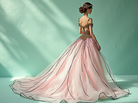 Unique Custom Fashion Illustrations for Your Wedding Day