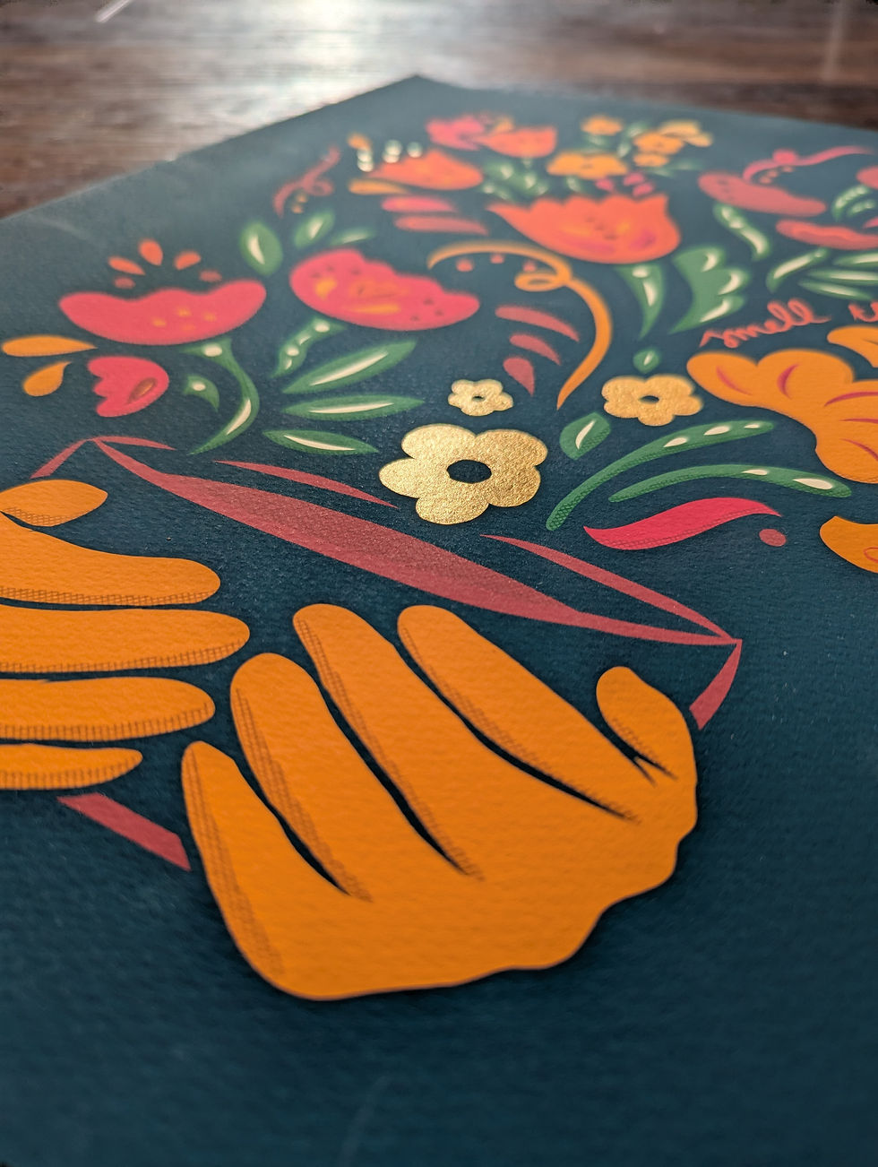 Thumbnail: Smell the Tea - hand finished Giclée fine art print