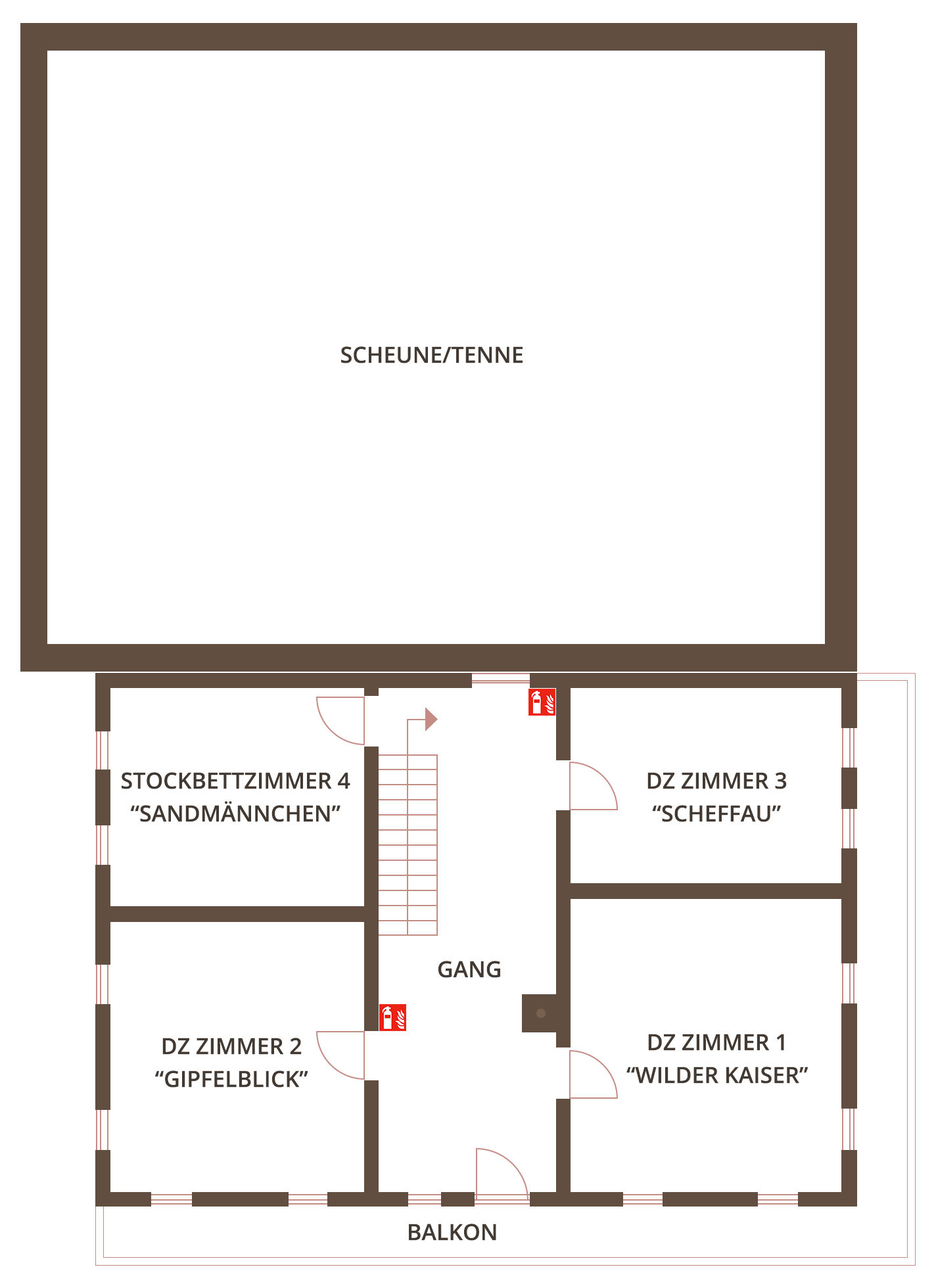 Nobahof Ausstattung Obergeschoss