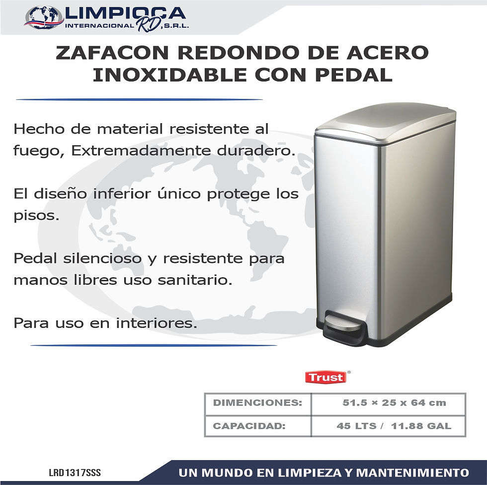 ZAFACON RECTAGULAR DE PEDAL 40L - 10.5GL
