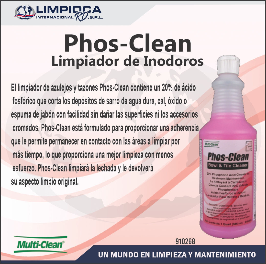 PHOS-CLEAN LIMPIADOR DE INODOROS Y AZULEJOS