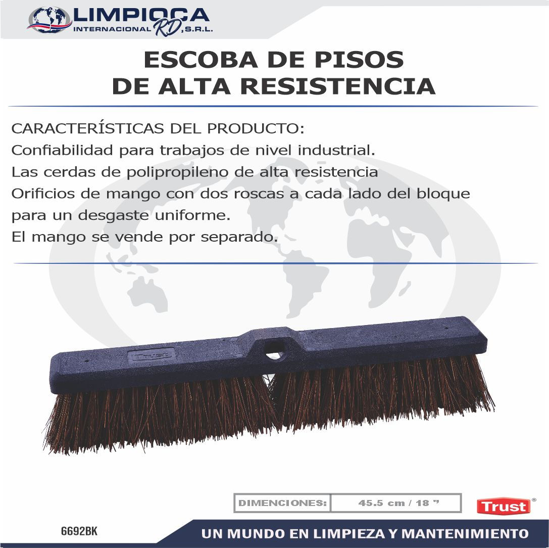ESCOBAS DE PISOS DE ALTA RESISTENCIA