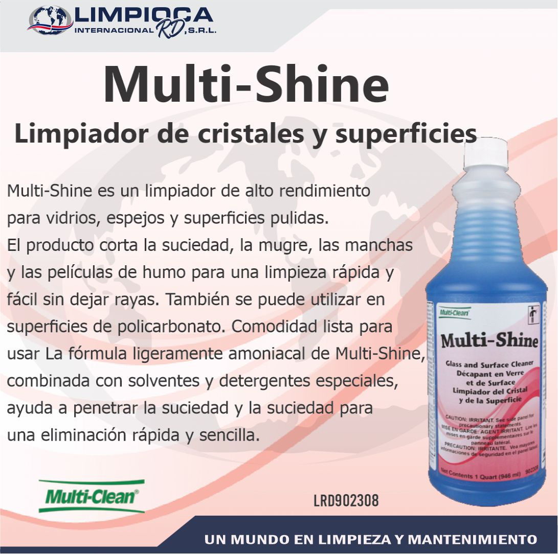 MULTI-SHINE LIMPIADOR DE CRISTALES Y SUPERFICIES