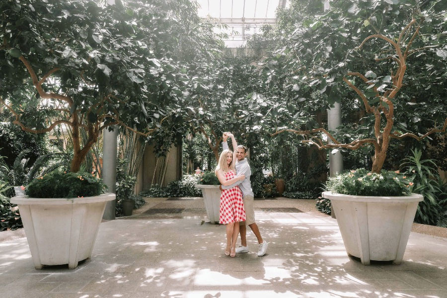 Amber & Aaron's Engagement at Longwood Gardens-61_edited