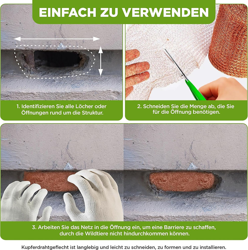 Miniaturbild: Schneckennetz Kupfer zum Schutz vor Schnecken in Beeten | Mäuseabwehr