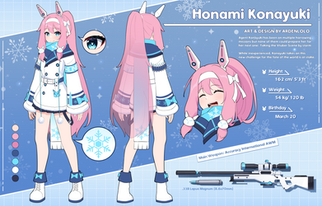 Vtuber Honami Konayuki Character Sheet LowRes.png