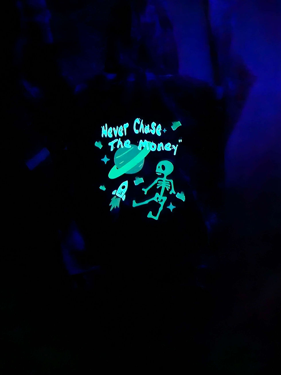 Thumbnail: Never Chase Hoodie(Glow In The Dark)