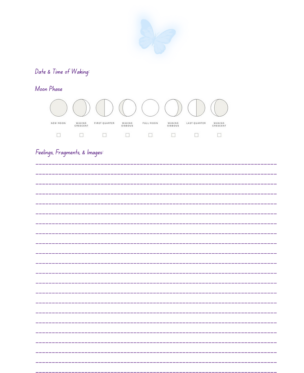 Thumbnail: Daily Dream Journal Template sample