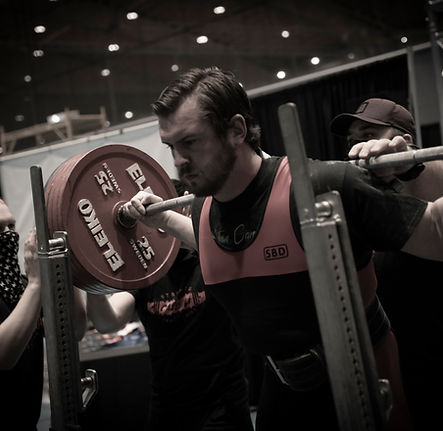 Andrew Langelaar Squat at powerlifting Westerns 2021
