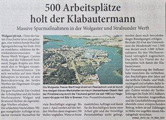 Restrukturierung Arbeitsplätzeverlust