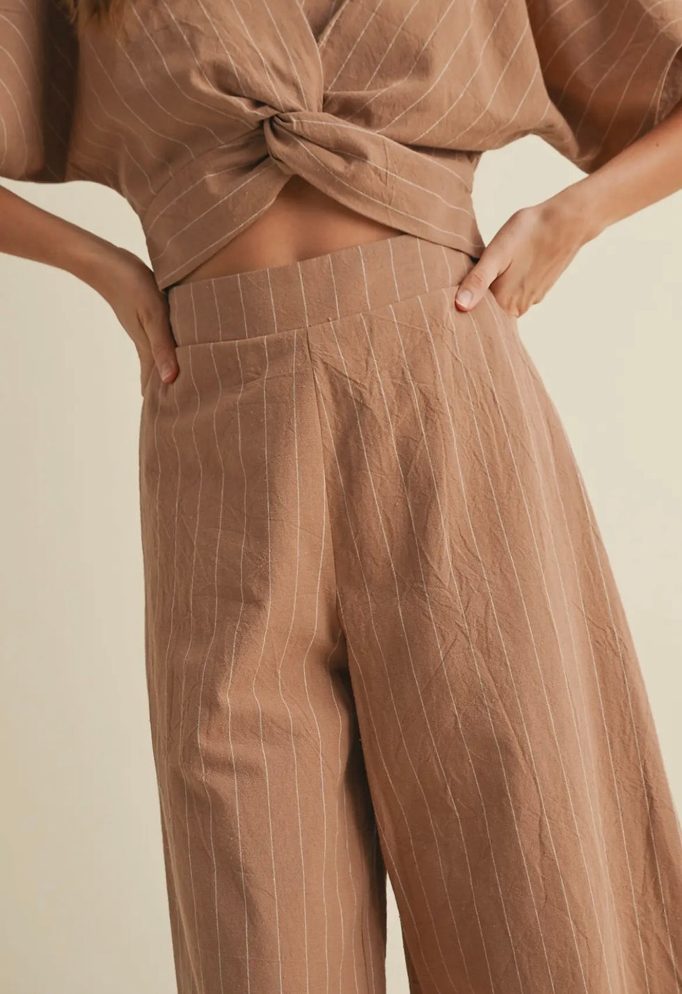 Thumbnail: Stripe Wide Leg Set
