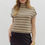 Thumbnail: Karen Stripe Mock Neck Top