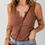 Thumbnail: Split Neck Ribbed Tank Top