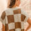 Thumbnail: Mikey Check Casual Sweater Top