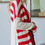 Thumbnail: Winona Red Stripe Oversize Cardigan
