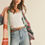 Thumbnail: Georgie Oversized Colorblock Cardigan