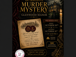 Murder Mystery invitation, victorian era