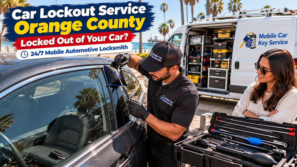 Car Lockout Service in Orange County: What to Do If You’re Locked Out of Your Car