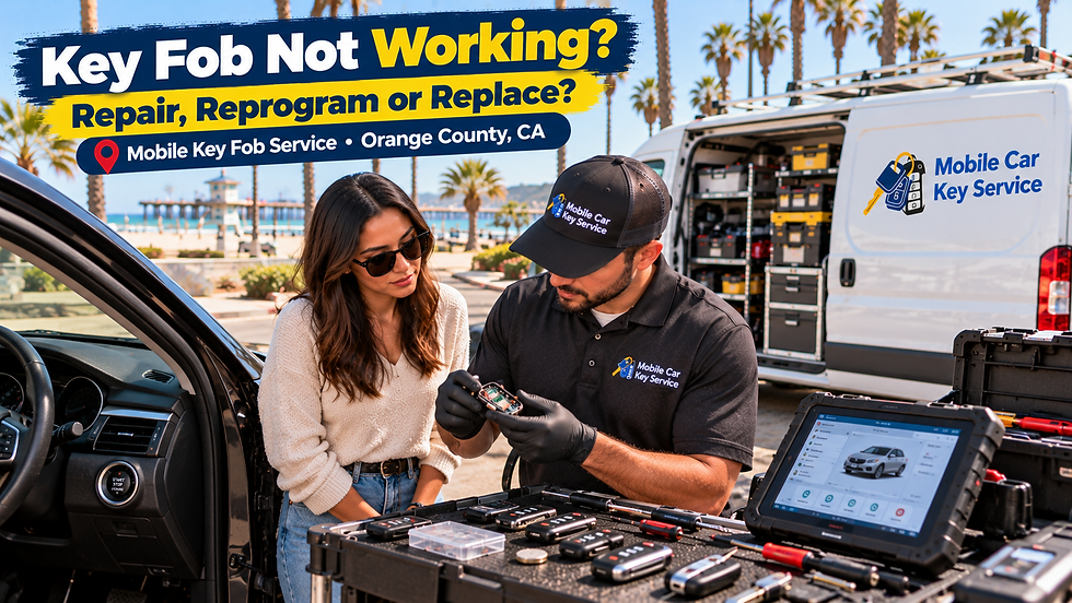 Key Fob Not Working? Common Causes, Repair Options & When You Need a Replacement