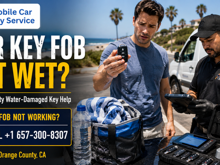 Car Key Fob Got Wet? What Orange County Drivers Should Do After Water Damage