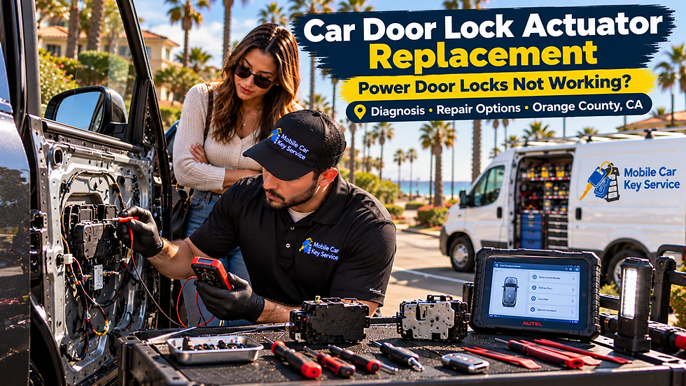 Car Door Lock Actuator Replacement: Why Your Power Door Locks Stop Working and Who Can Fix Them?
