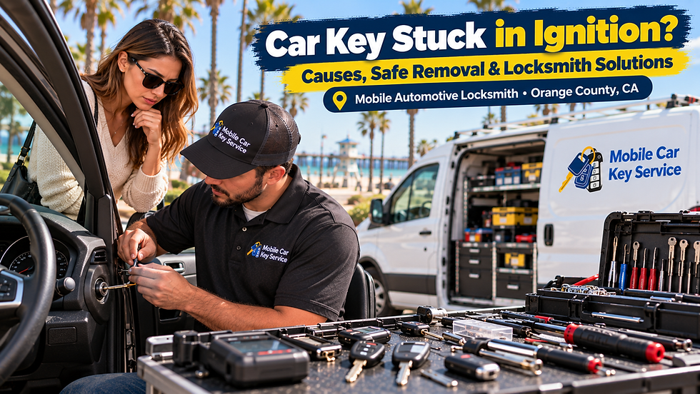 Car Key Stuck in Ignition? Causes, Safe Removal & When to Call a Mobile Locksmith