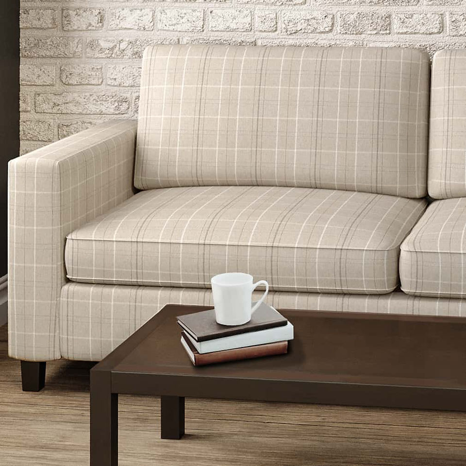 plaid upholstery fabric