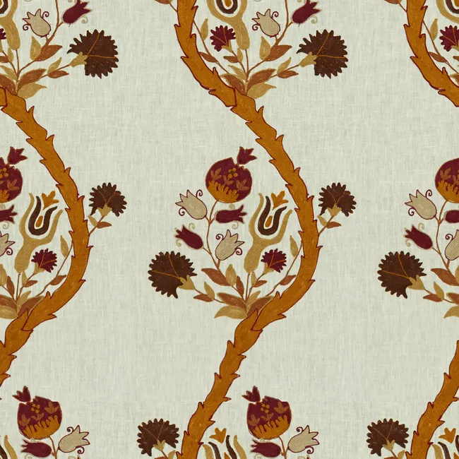 floral vine cotton fabric