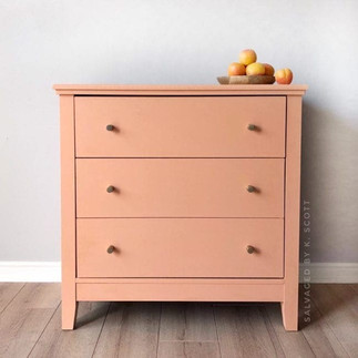 vintage coral mudpaint furniture paint