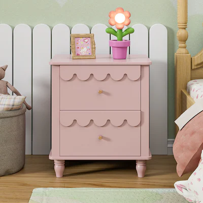 painted furniture with scallops