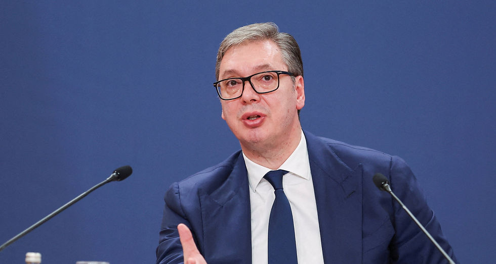 Serbia plans to produce combat drones with Israel, Serbian President says