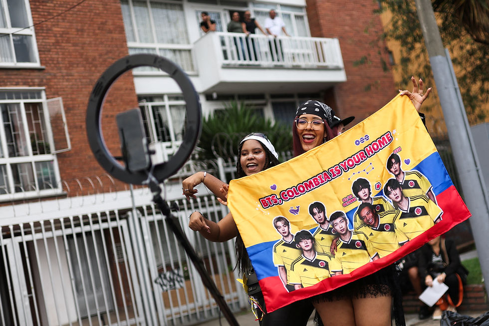 Bogota buzzes as BTS fans flock to group’s first Colombia performance