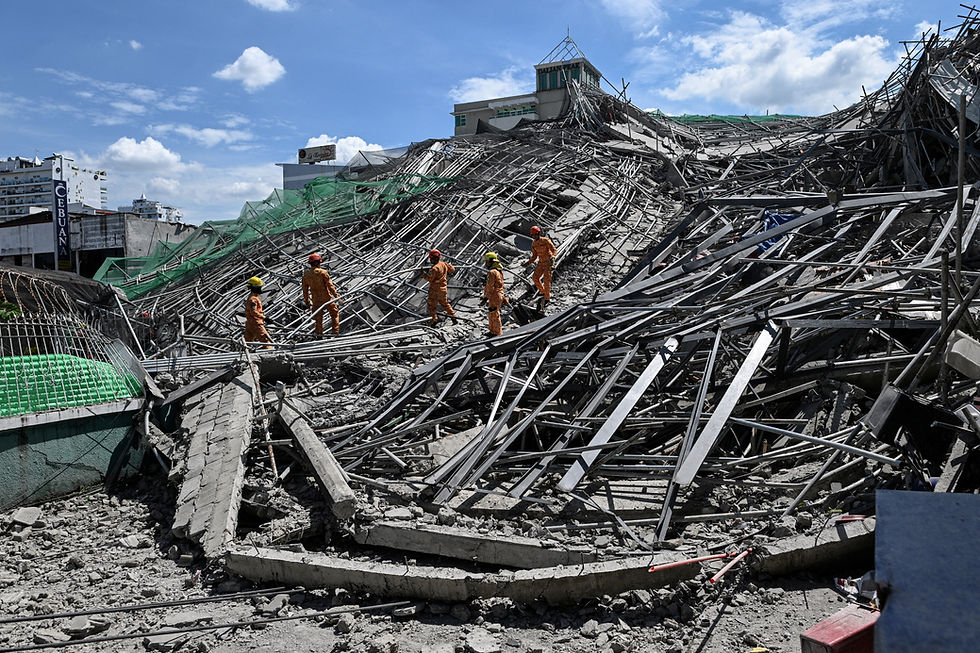 Two people alive after being trapped in collapsed Pampanga building