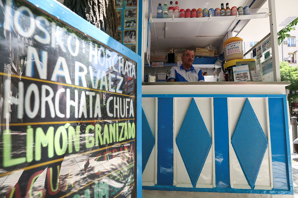 Madrid’s last traditional drinks kiosk offers relief from rising heat