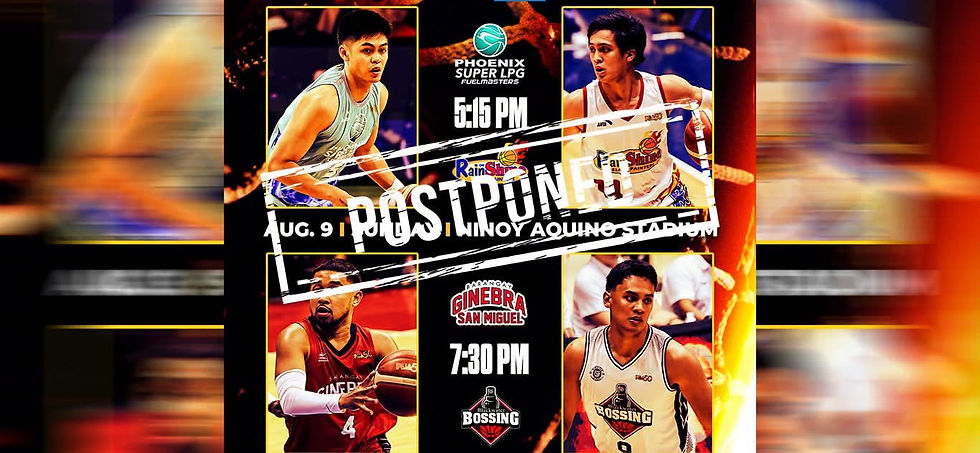 PBA postpones Sunday games due to bad weather