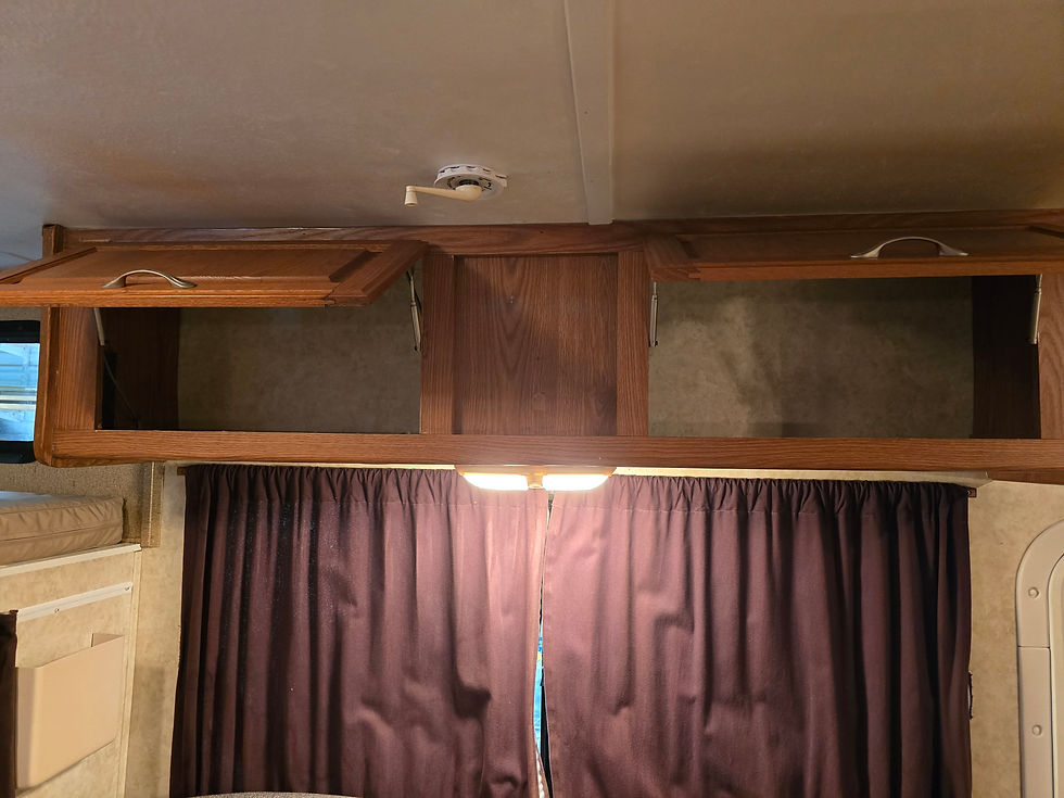 Storage above couch
