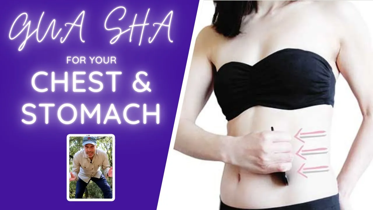 Gua sha tool used for front body sequence - Sternum area for Gua sha treatment