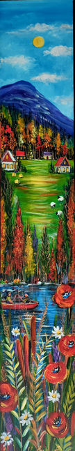 Vu sur le lac 48x8