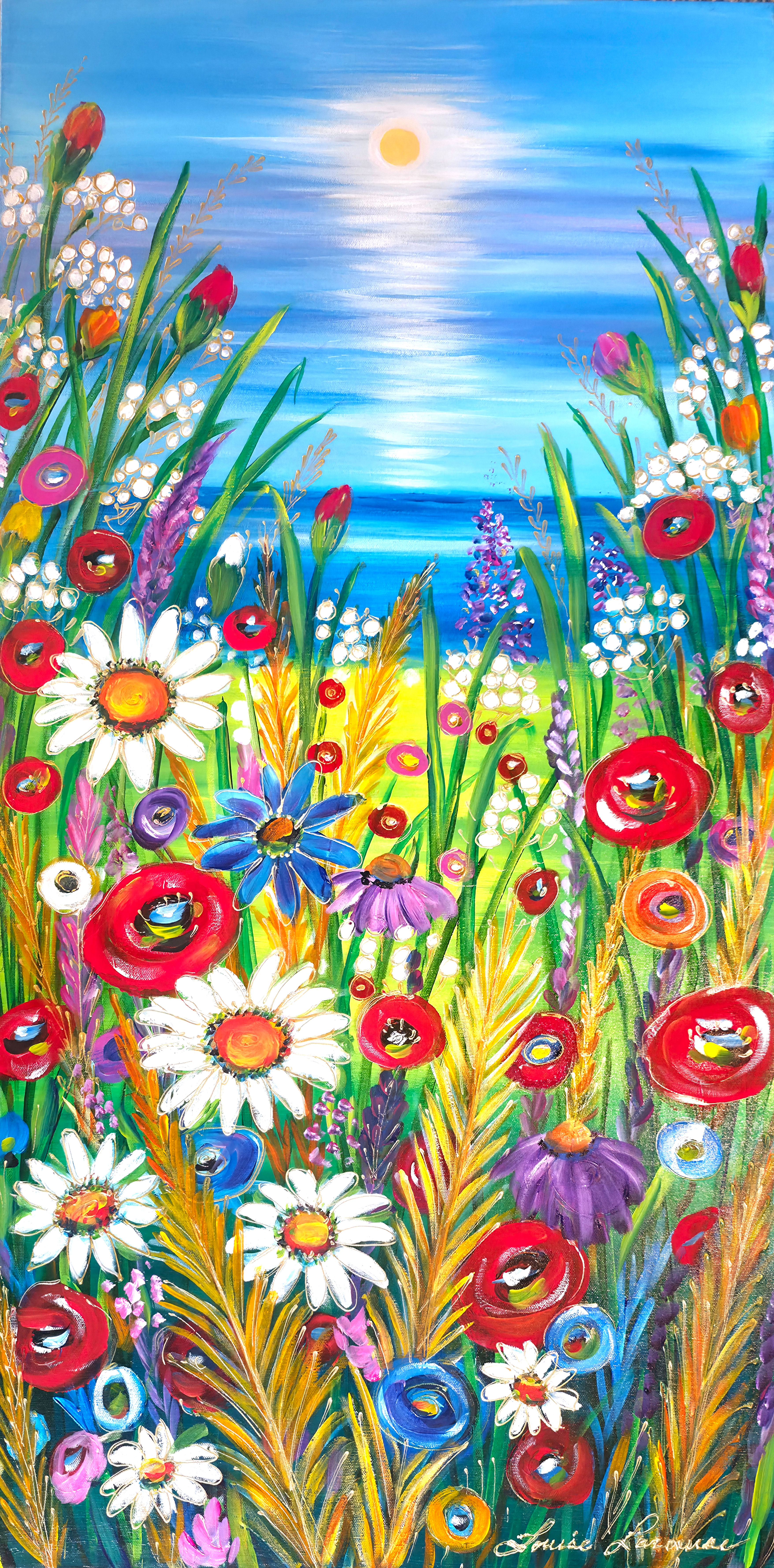 Fleurs du soleil 40x20