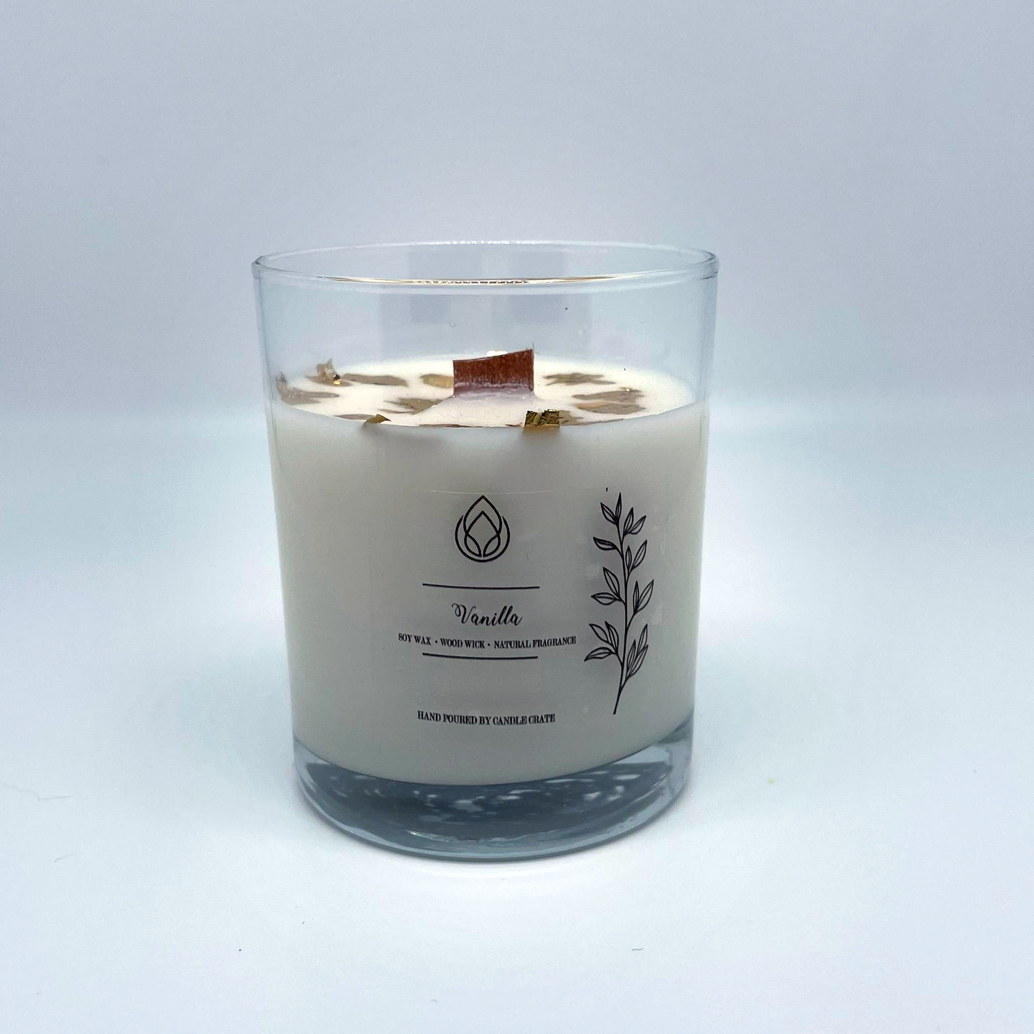 Gold-Leaf Vanilla Candle  (180ml/6oz)