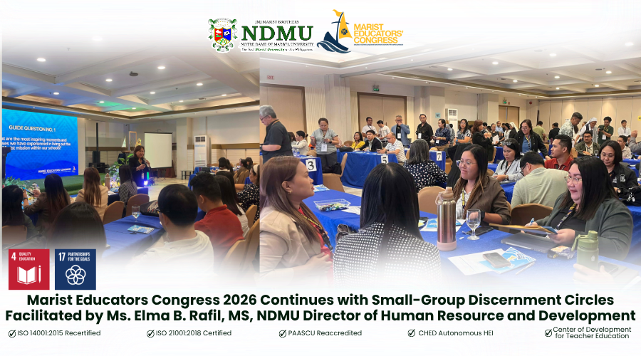 Marist Educators Congress 2026 Continues with Small-Group Discernment Circles Facilitated by Ms. Elma B. Rafil, MS, NDMU Director of Human Resource and Development