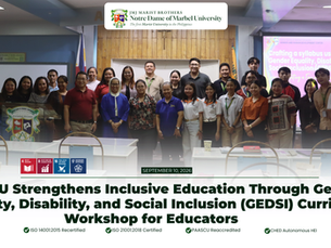 NDMU Strengthens Inclusive Education Through Gender Equality, Disability, and Social Inclusion (GEDSI) Curriculum Workshop for Educators