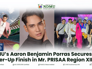 NDMU’s Aaron Benjamin Porras Secures 2nd Runner-Up Finish in Mr. PRISAA Region XII 2026
