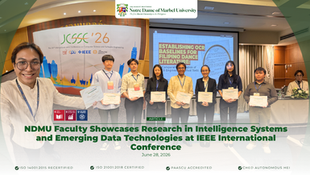 NDMU Faculty Showcases Research in Intelligence Systems and Emerging Data Technologies at IEEE International Conference