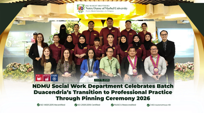 NDMU Social Work Department Celebrates Batch Duacendria’s Transition to Professional Practice Through Pinning Ceremony 2026